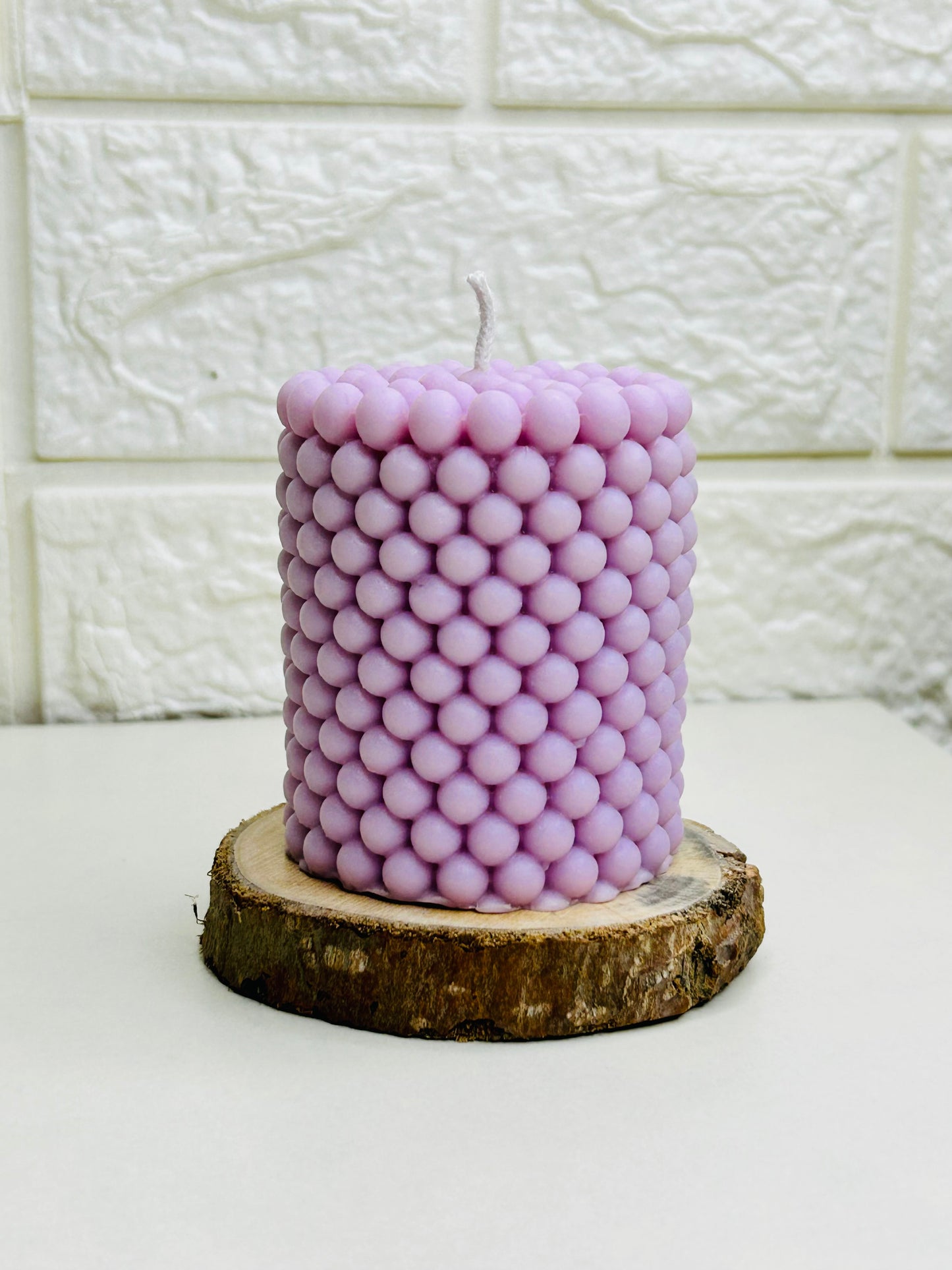 Bubble Pillar Candle