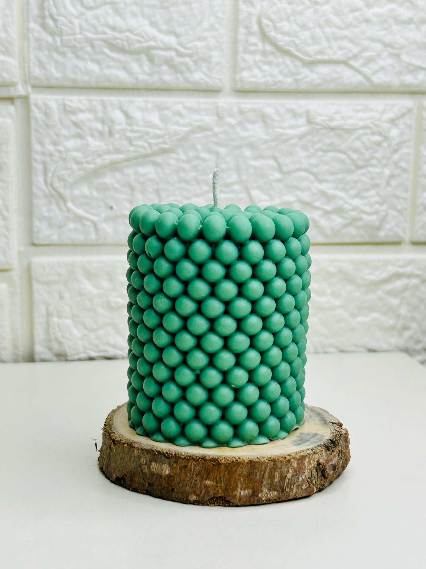 Bubble Pillar Candle