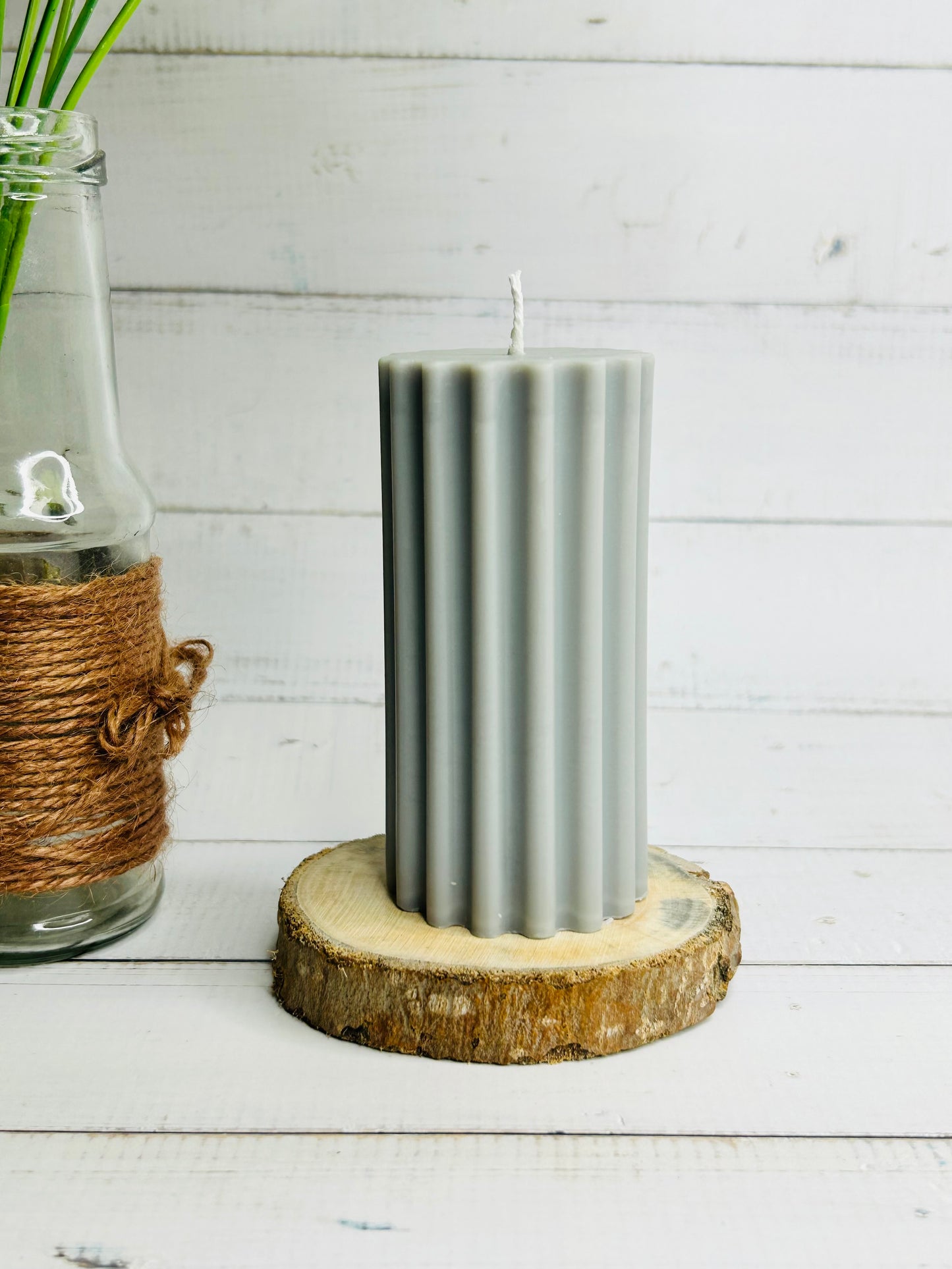 Fluted Column Candle